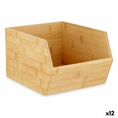 Kaste bambusa, 12 gab. cena un informācija | Veļas grozi un mantu uzglabāšanas kastes | 220.lv
