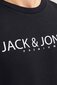 Sporta džemperis vīriešiem Jack & Jones 12256972BLACKONYX, melns cena un informācija | Vīriešu džemperi | 220.lv