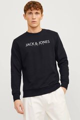 Мужской спортивный свитер Jack & Jones 12256972BLACKONYX, черный цена и информация | Мужские свитера | 220.lv