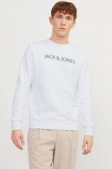 Sporta džemperis vīriešiem Jack & Jones 12256972BRIGHTWHITE, balts цена и информация | Мужские свитера | 220.lv