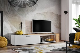 Тумба под телевизор ASM Maze II, белый/коричневый цена и информация | ASM Мебель и домашний интерьер | 220.lv
