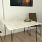 Pusdienu galds Asir Sandalf Square, bēšs cena un informācija | Virtuves galdi, ēdamgaldi | 220.lv