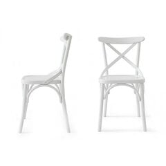 2 krēslu komplekts Kalune Design Albero 19, balts cena un informācija | Virtuves un ēdamistabas krēsli | 220.lv