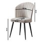 4 krēslu komplekts Kalune Design Rubi, balts cena un informācija | Virtuves un ēdamistabas krēsli | 220.lv