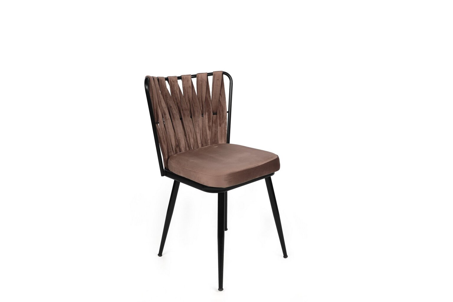4 krēslu komplekts Kalune Design Kusakli 233 V4, brūns/melns cena un informācija | Virtuves un ēdamistabas krēsli | 220.lv