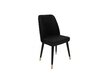 4 krēslu komplekts Kalune Design Hugo 366 V4, melns cena un informācija | Virtuves un ēdamistabas krēsli | 220.lv