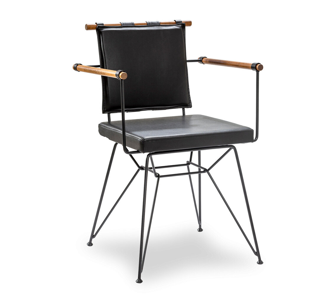 Kalune Design Exclusive ēdamistabas krēsls, melns cena un informācija | Virtuves un ēdamistabas krēsli | 220.lv