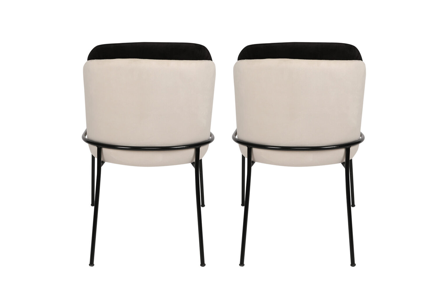 2 krēslu komplekts Kalune Design Dore 145 V2, melns/balts cena un informācija | Virtuves un ēdamistabas krēsli | 220.lv