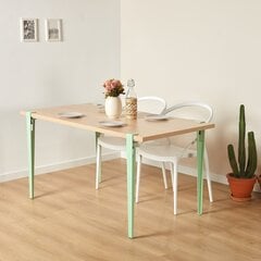 Обеденный стол Asir Eurotas, коричневый/зеленый цена и информация | Кухонные и обеденные столы | 220.lv