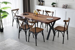 Обеденный стол Asir Milano - 1031, коричневый цена и информация | Кухонные и обеденные столы | 220.lv