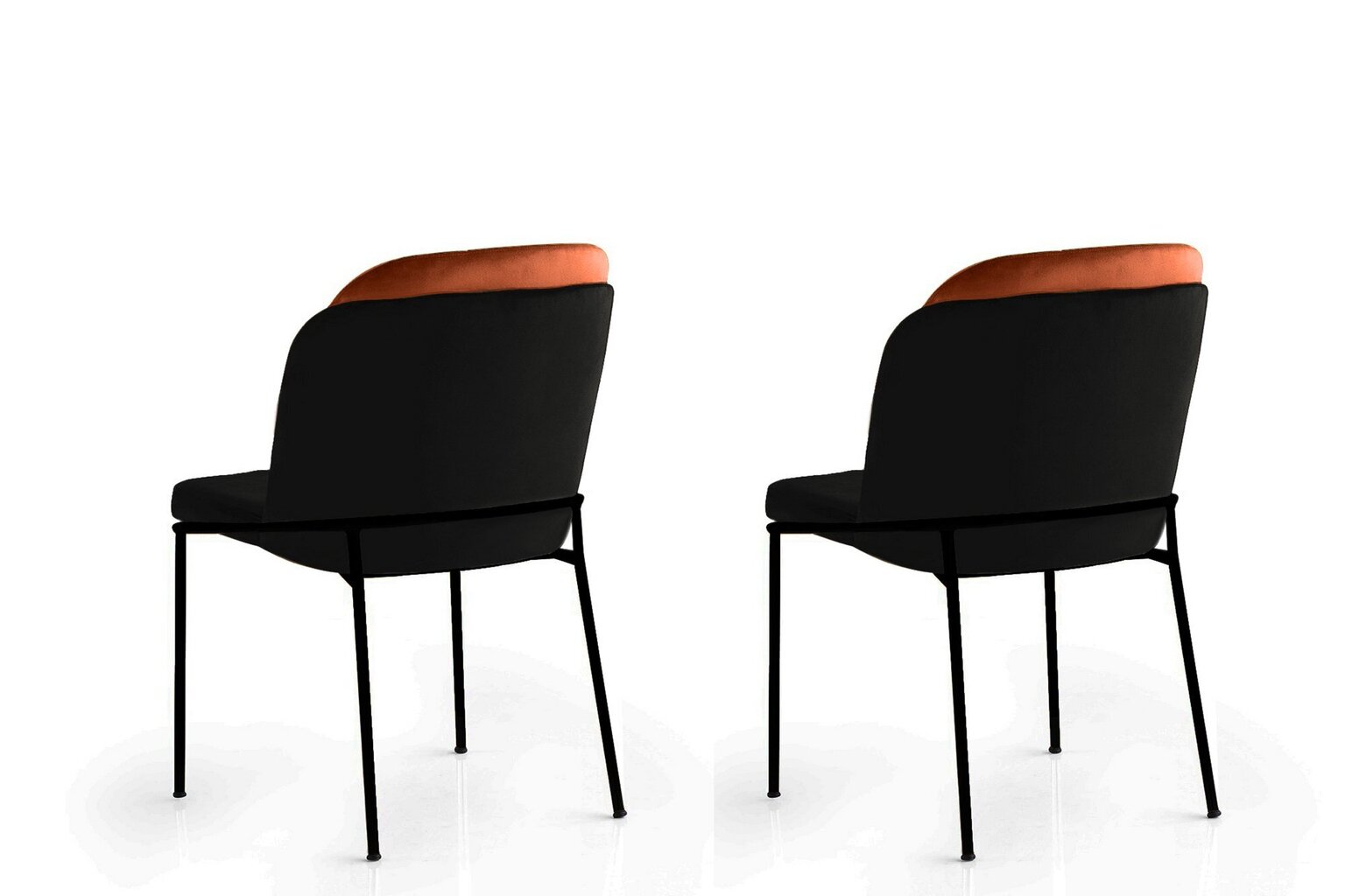 2 krēslu komplekts Kalune Design DR 147 V2, melns cena un informācija | Virtuves un ēdamistabas krēsli | 220.lv