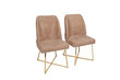 2 krēslu komplekts Kalune Design Madrid 913 V2, bēšs cena un informācija | Virtuves un ēdamistabas krēsli | 220.lv