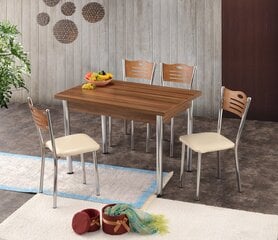 Обеденный стол Asir Polo - 1308, коричневый цена и информация | Кухонные и обеденные столы | 220.lv