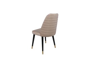 2 krēslu komplekts Kalune Design Hugo 367 V2, bēšs/melns цена и информация | Стулья для кухни и столовой | 220.lv