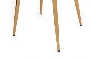 2 krēslu komplekts Kalune Design Yildiz 927 V2, brūns/zelts cena un informācija | Virtuves un ēdamistabas krēsli | 220.lv