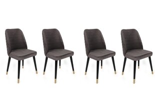 4 krēslu komplekts Kalune Design Hugo 361 V4, pelēks cena un informācija | Virtuves un ēdamistabas krēsli | 220.lv