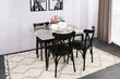 4 krēslu komplekts Kalune Design Ekol 1331 V4, melns cena un informācija | Virtuves un ēdamistabas krēsli | 220.lv