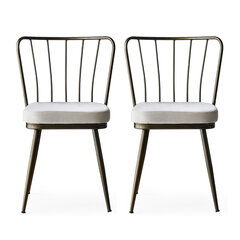 2 krēslu komplekts Kalune Design Yildiz 985 V2, balts/brūns цена и информация | Стулья для кухни и столовой | 220.lv