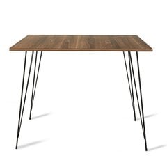 Обеденный стол Asir Sandalf Square, коричневый цена и информация | Кухонные и обеденные столы | 220.lv
