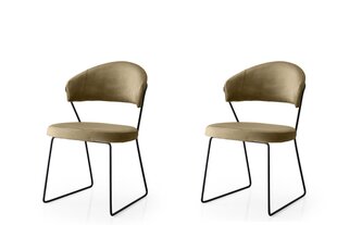 2 krēslu komplekts Kalune Design MN 882 V2, pelēks cena un informācija | Virtuves un ēdamistabas krēsli | 220.lv