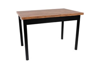 Обеденный стол Asir Polo - 1303, коричневый/черный цена и информация | Кухонные и обеденные столы | 220.lv