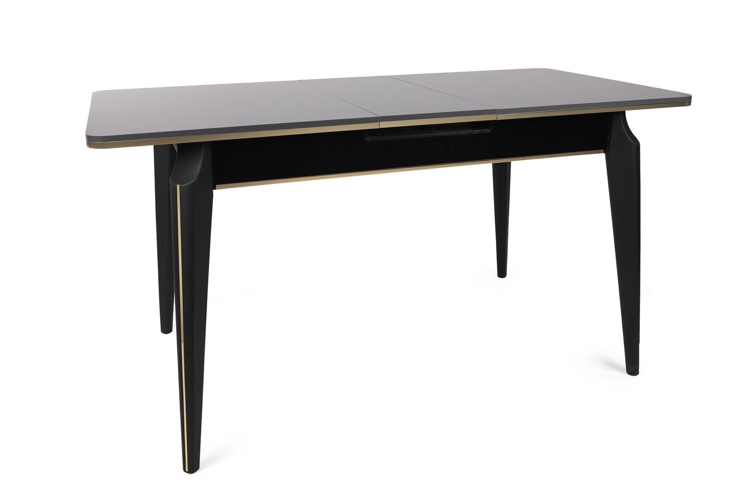 Pusdienu galds Asir Star - 981, melns cena un informācija | Virtuves galdi, ēdamgaldi | 220.lv