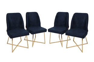 4 krēslu komplekts Kalune Design Madrid 908 V4, zils cena un informācija | Virtuves un ēdamistabas krēsli | 220.lv