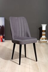 4 krēslu komplekts Kalune Design Polo, pelēks cena un informācija | Virtuves un ēdamistabas krēsli | 220.lv