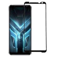 „Premium“ Tempered Glass pilnīgi aizsedzams ekrāna aizsargstikls 0.2 mm - melns (Rog Phone 3) цена и информация | Защитные пленки для телефонов | 220.lv