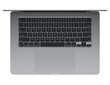 MacBook Air 15" Apple M3 chip with 8-core CPU and 10-core GPU, 8GB, 256GB SSD - Space Grey - MRYM3ZE/A cena un informācija | Portatīvie datori | 220.lv