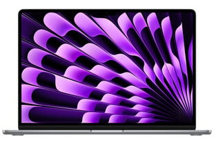 MacBook Air 15" Apple M3 chip with 8-core CPU and 10-core GPU, 8GB, 512GB SSD - Space Grey - MRYN3KS/A cena un informācija | Portatīvie datori | 220.lv