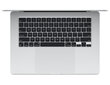 MacBook Air 15" Apple M3 chip with 8-core CPU and 10-core GPU, 8GB, 256GB SSD - Silver - MRYP3RU/A цена и информация | Portatīvie datori | 220.lv