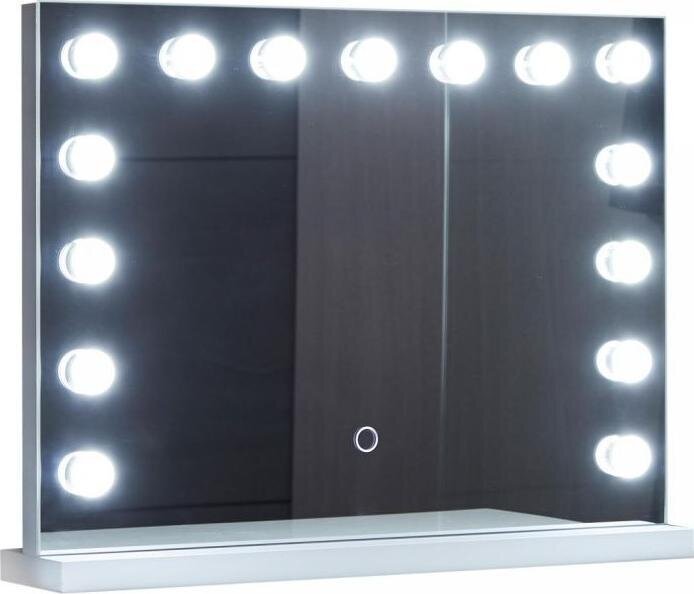 Grima spogulis, 15 Led gaismas, 3 gaismas toņi 58x43 cm cena un informācija | Vannas istabas spoguļi | 220.lv