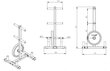 Statīvs olimpiskajiem/bumper svaru diskiem Raw Fitness, 17 kg cena un informācija | Svari, hanteles, stieņi | 220.lv