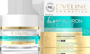 Sejas krēms pret grumbām Eveline bioHyaluron Expert 40+ Face Cream Concentrate Anti Aging Firming, 50 ml cena un informācija | Sejas krēmi | 220.lv