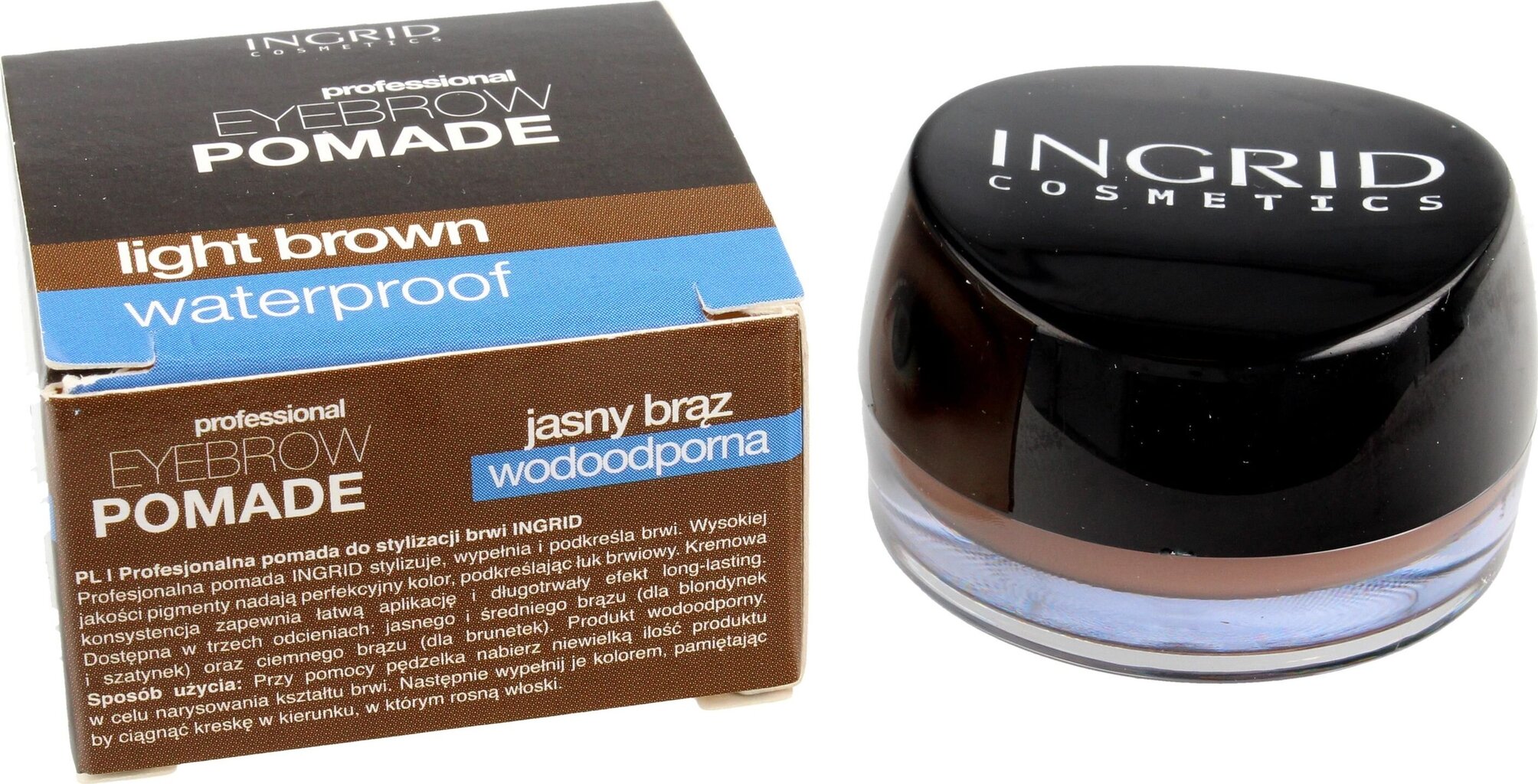 Uzacu pomāde Ingrid Eyebrow Pomade nr 201 Light Brown, 5 g цена и информация | Uzacu krāsas, zīmuļi | 220.lv