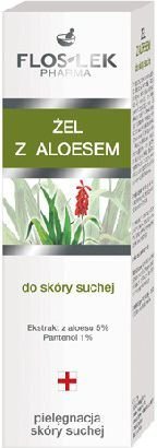 Alvejas želeja sausai ādai Floslek, 50 ml cena un informācija | Sejas krēmi | 220.lv