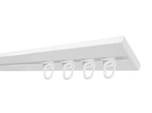 DUO SLIM aluminum splint complete with safety pin, 180 cm, white цена и информация | Карнизы | 220.lv