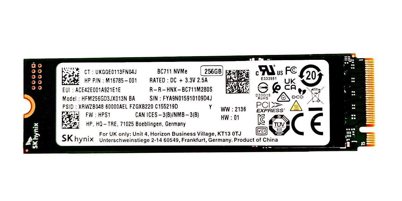 Hynix HFM256GD3JX013N cena un informācija | Iekšējie cietie diski (HDD, SSD, Hybrid) | 220.lv