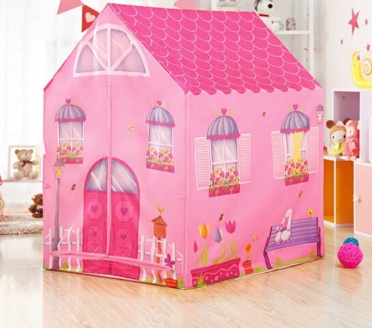 Rotaļu telts Iplay, rozā cena un informācija | Bērnu rotaļu laukumi, mājiņas | 220.lv