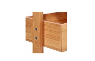 Полка из бамбука, коричневая цена и информация | Шкафчики для ванной | 220.lv