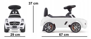 Машина с горкой Mercedes SLS, белая цена и информация | Игрушки для малышей | 220.lv