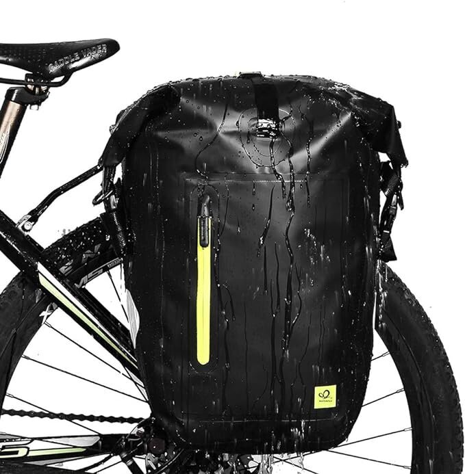 Velosipēdu bagāžas soma Waterfly, 25 L, melna cena un informācija | Velo somas, telefona turētāji | 220.lv