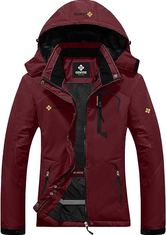 Sieviešu slēpošanas jaka Gemyse, sarkana cena un informācija | Slēpošanas apģērbs | 220.lv