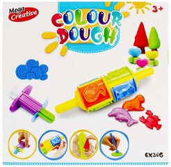 Plastilīna komplekts Mega Creative Color Dough, 6 gab. cena un informācija | Attīstošās rotaļlietas | 220.lv