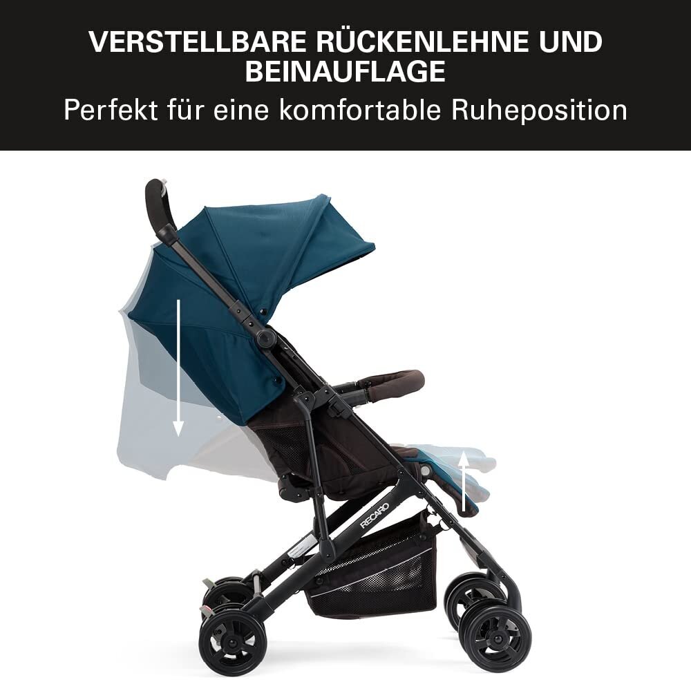 Bērnu rati Recaro Easylife Elite 2, melni/rozā cena un informācija | Bērnu rati | 220.lv