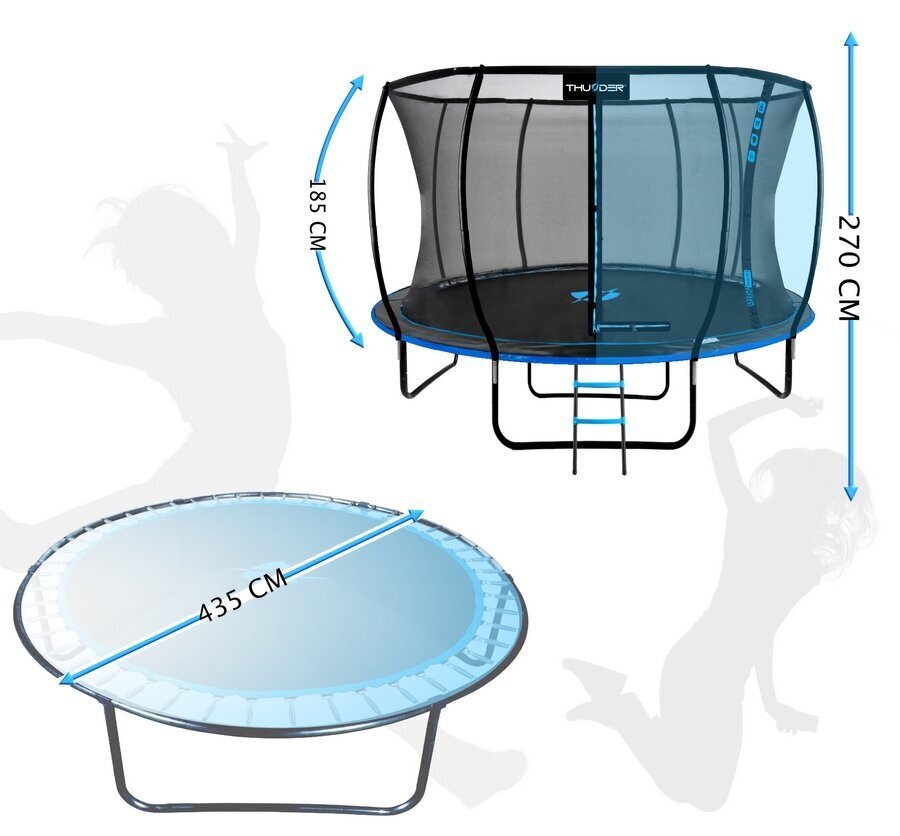 Batuts Thunder Inside Ultra 14FT, 435cm cena un informācija | Batuti | 220.lv