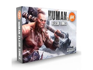 Akrila krāsu komplekts AK Interactive 3rd generation Human Flesh tones, AK11603 cena un informācija | Modelēšanas un zīmēšanas piederumi | 220.lv