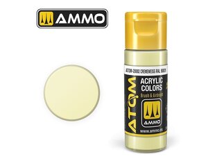 Akrila krāsa Ammo Mig Atom Cremeweiss RAL 9001, 20ml, 20002 cena un informācija | Modelēšanas un zīmēšanas piederumi | 220.lv