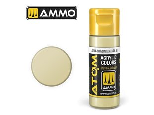 Akrila krāsa Ammo Mig Atom Dunkelgelb DG III, 20ml, 20005 cena un informācija | Modelēšanas un zīmēšanas piederumi | 220.lv